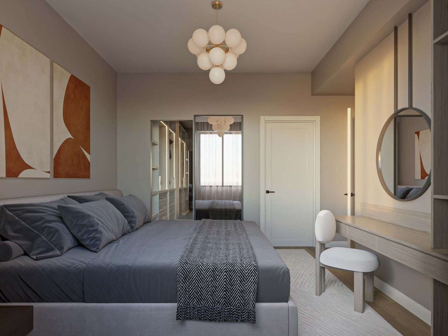 DEMSAN daire tipi 3,5+1 yatak odası: 12,75 m²