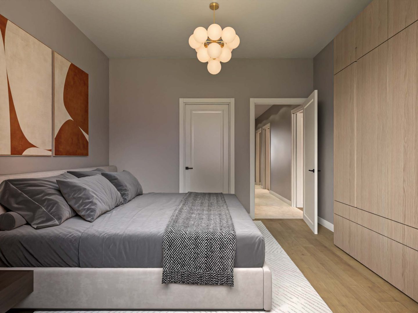 DEMSAN daire tipi 3+1 yatak odası: 12,50 m²